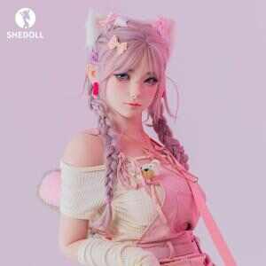 SHEDOLL 江小棠（コウ・ショウタン） 168cm | Dカップ ピンクスター ボディスーツ風 | 甘い/元気 | 減量+発熱ボディ+植毛 | 二次元純欲系ガールフレンド